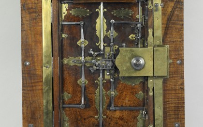 Ancienne Entrée De Serrure Pour Coffre-fort 19ème Siècle - Bronze - Déco Industrielle